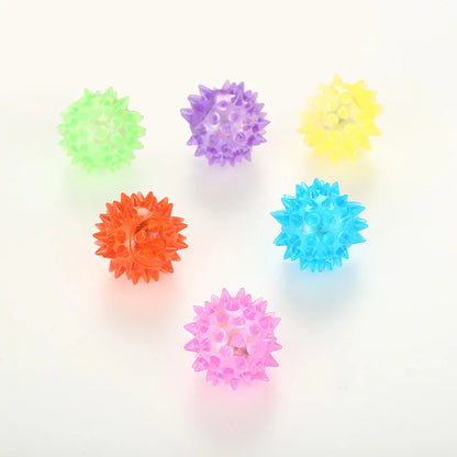 LED Blinking Cat Ball Rolling Glowing Balls Colorful Pet Playing Toy