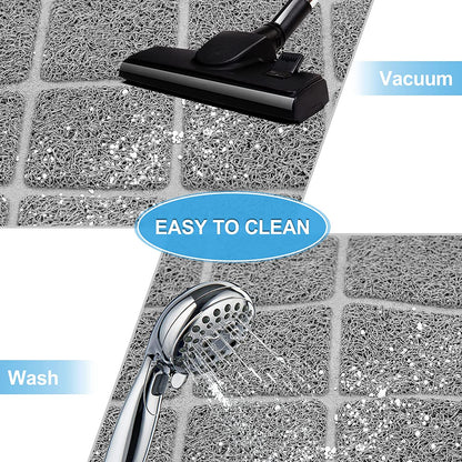Premium Cat Litter Mat with Non-Slip Waterproof Backing, Soft Litter Trapping Design for Easy Cleaning