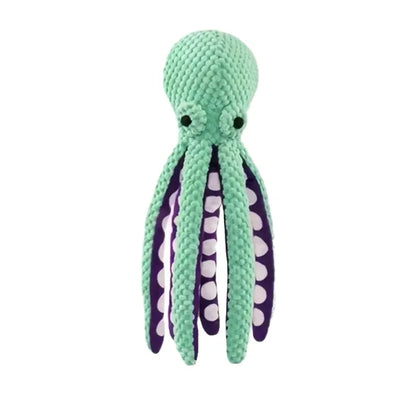 Pet Plush Toy Cat Dog Voice Octopus Shell Puzzle Toy Bite Resistant Interactive Pet Dog Teeth Cleaning Chew Toy Pet Supplies