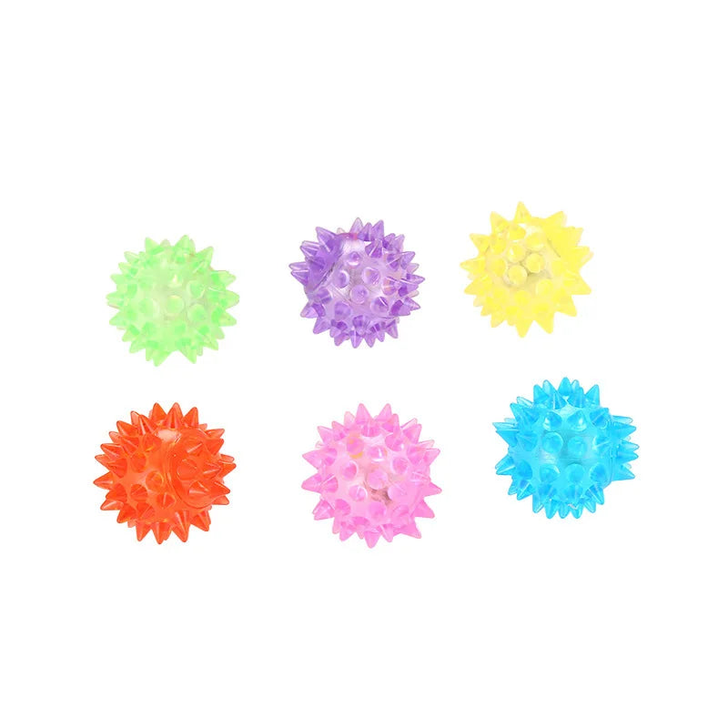 LED Blinking Cat Ball Rolling Glowing Balls Colorful Pet Playing Toy